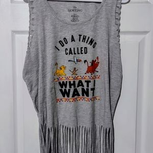 Disney's Lion King Fringe tank top women's size xxxl